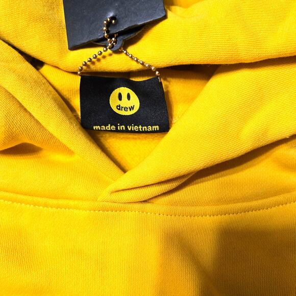 Drew House Oversized Med  Golden Yellow Drew House Mascot Heavyweight Hoodie - Picture 3 of 8